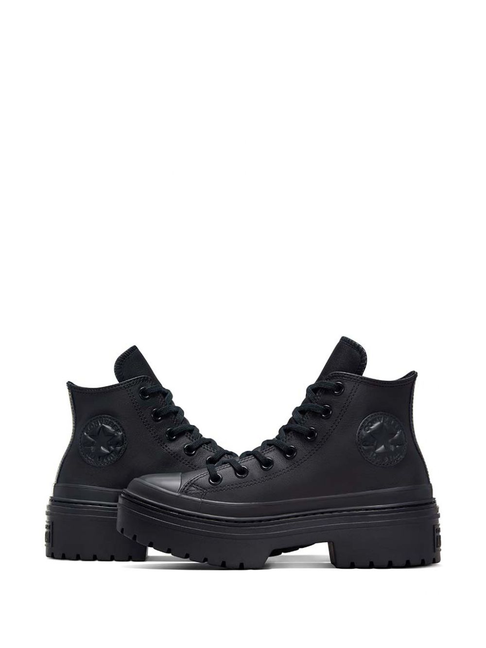 Converse High-top sneakers met chunky zool Zwart