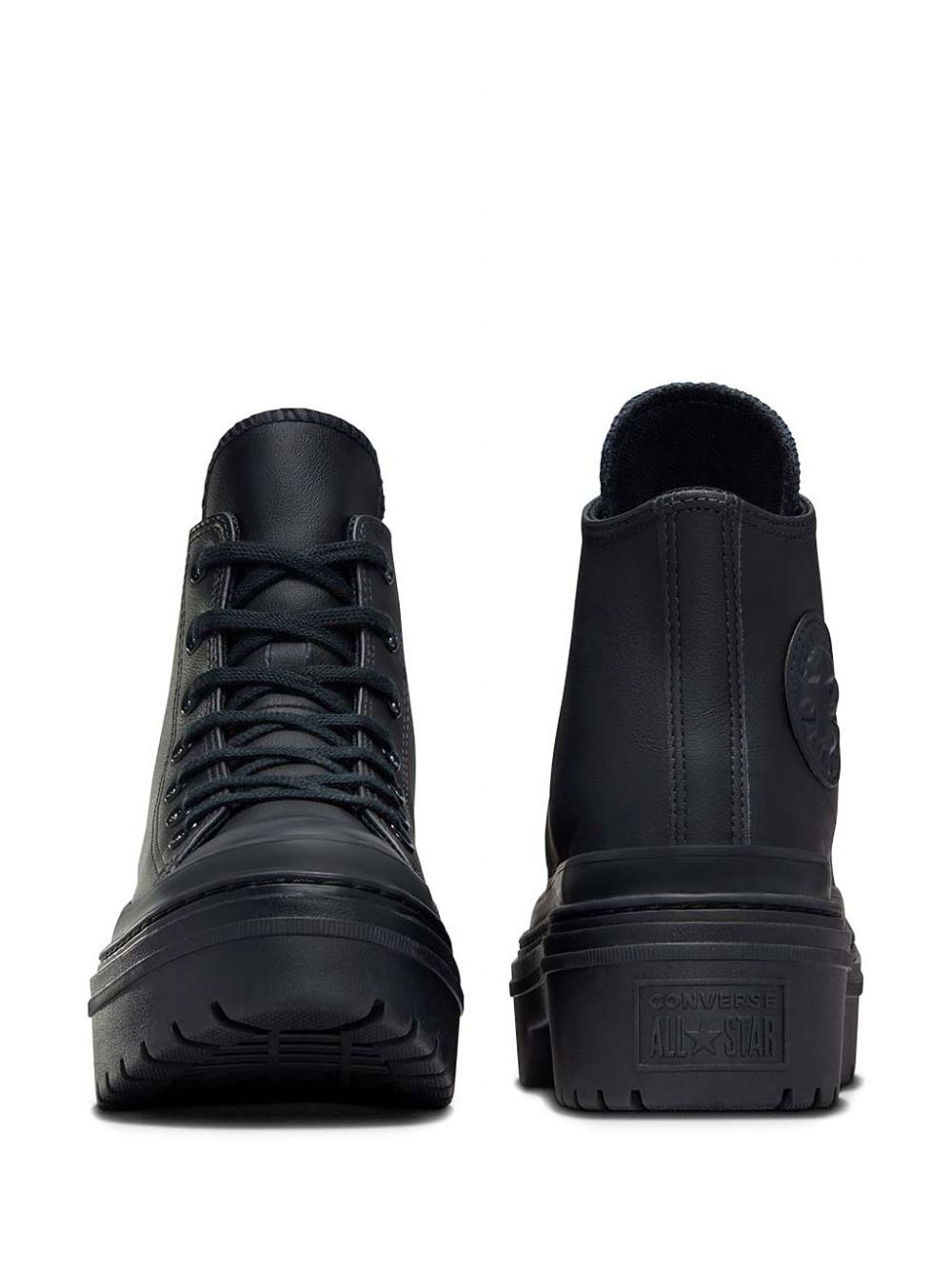 Converse High-top sneakers met chunky zool Zwart