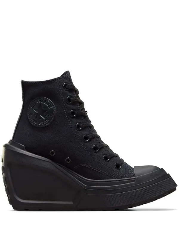 Converse 110mm Chuck 70 De Luxe Wedge Hi Sneakers Black FARFETCH CA