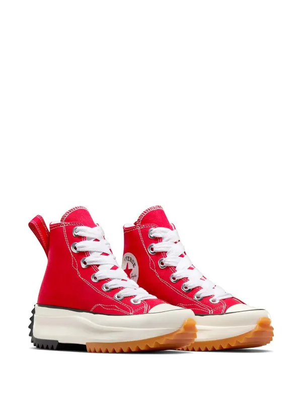 Converse Run Star Hike Hi Sneakers | Red | FARFETCH IN