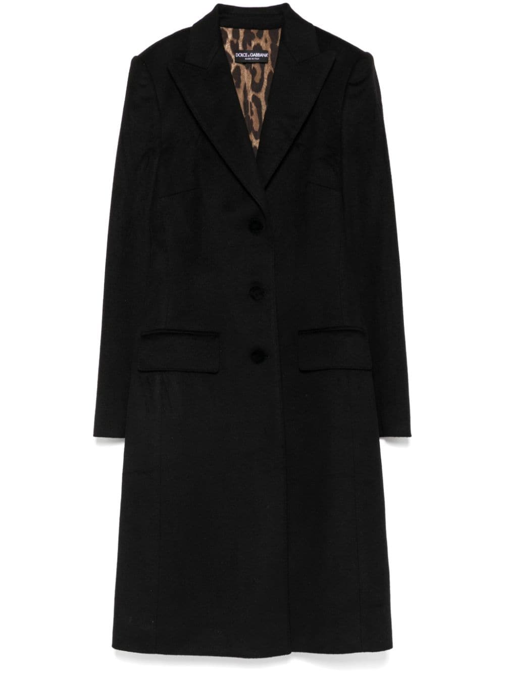 Shop Dolce & Gabbana Single-breasted Coats In Black