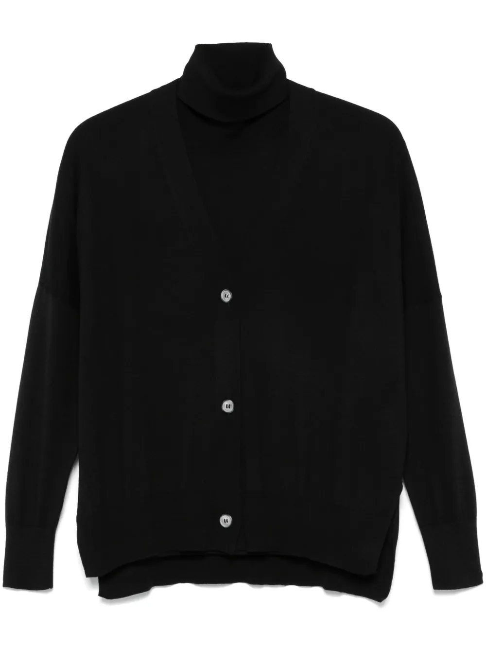 BLANCA VITA FINE-KNIT VEST AND CARDIGAN SET