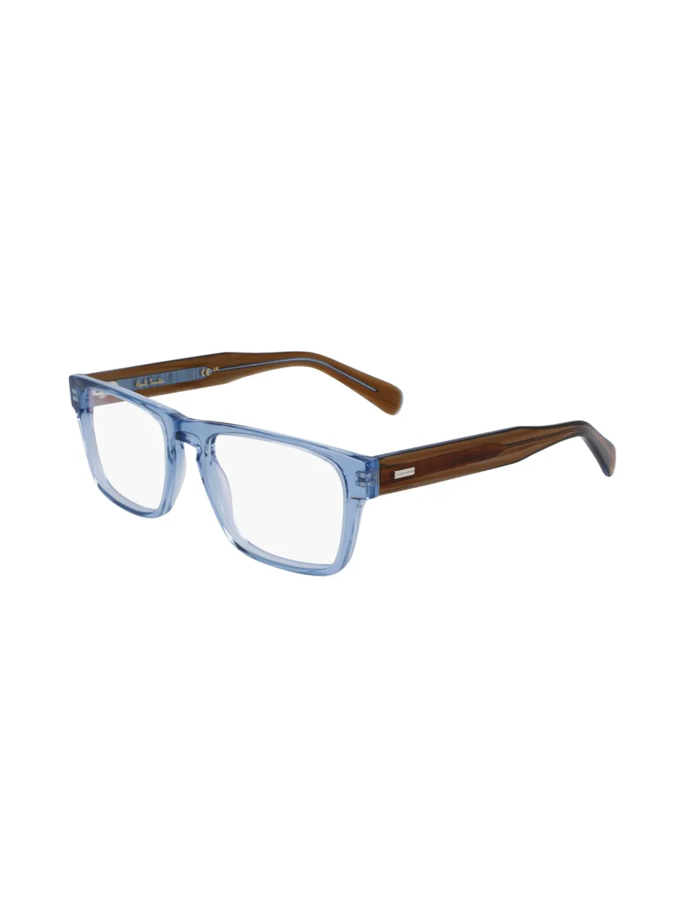 Paul Smith Harrow bril met vierkant montuur Blauw