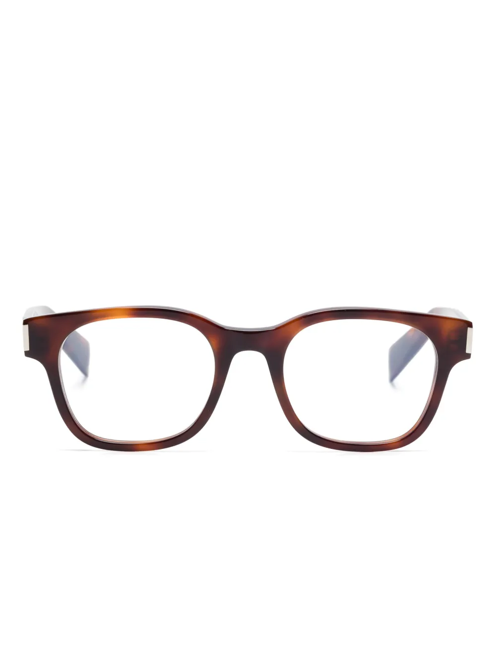 Saint Laurent Eyewear tortoiseshell-effect glasses | Brown | Image 1