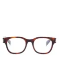Saint Laurent Eyewear tortoiseshell-effect glasses - Brown