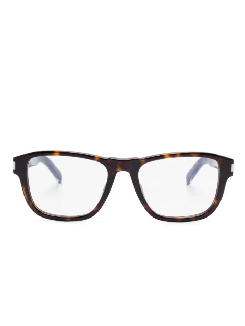 Saint Laurent Eyewear lentes con armazón estilo carey