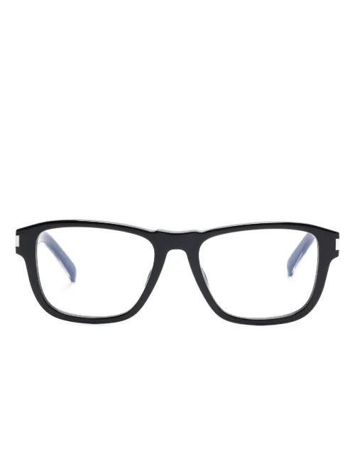 Lunettes de vue à monture rectangulaire - Saint Laurent Eyewear - Modalova