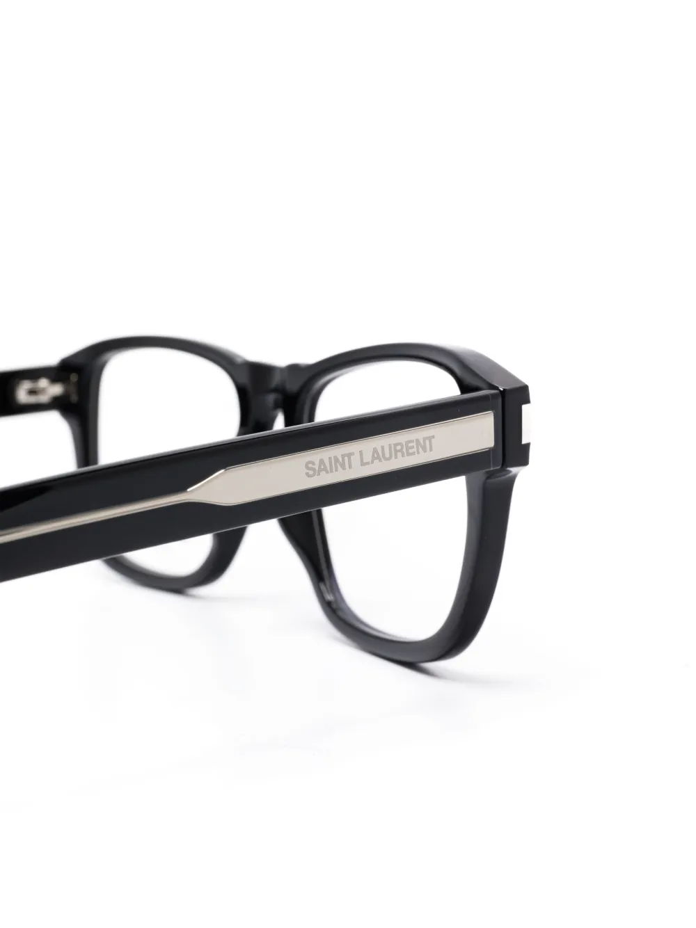 Saint Laurent Rectangle-frame Glasses In Black
