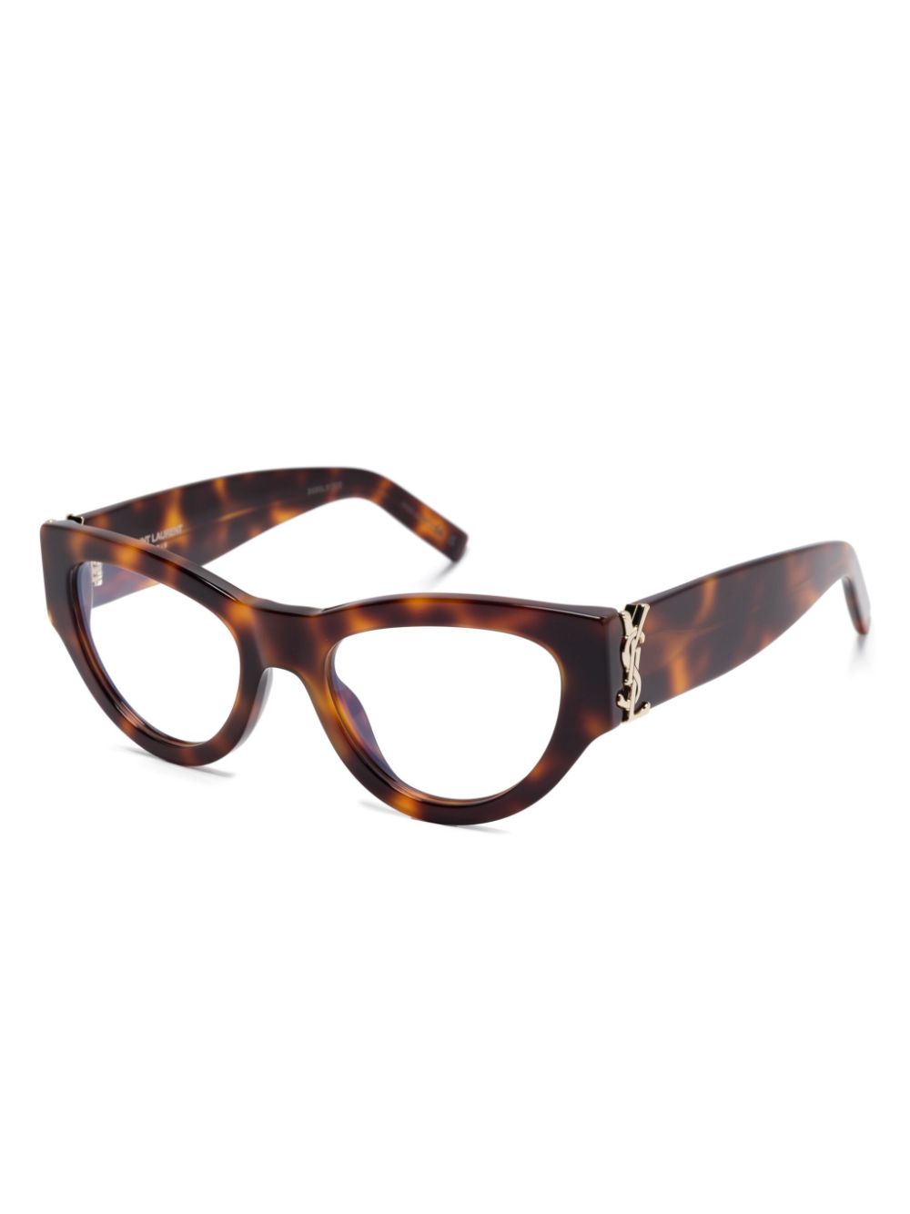 Saint Laurent Eyewear Cassandre bril - Bruin