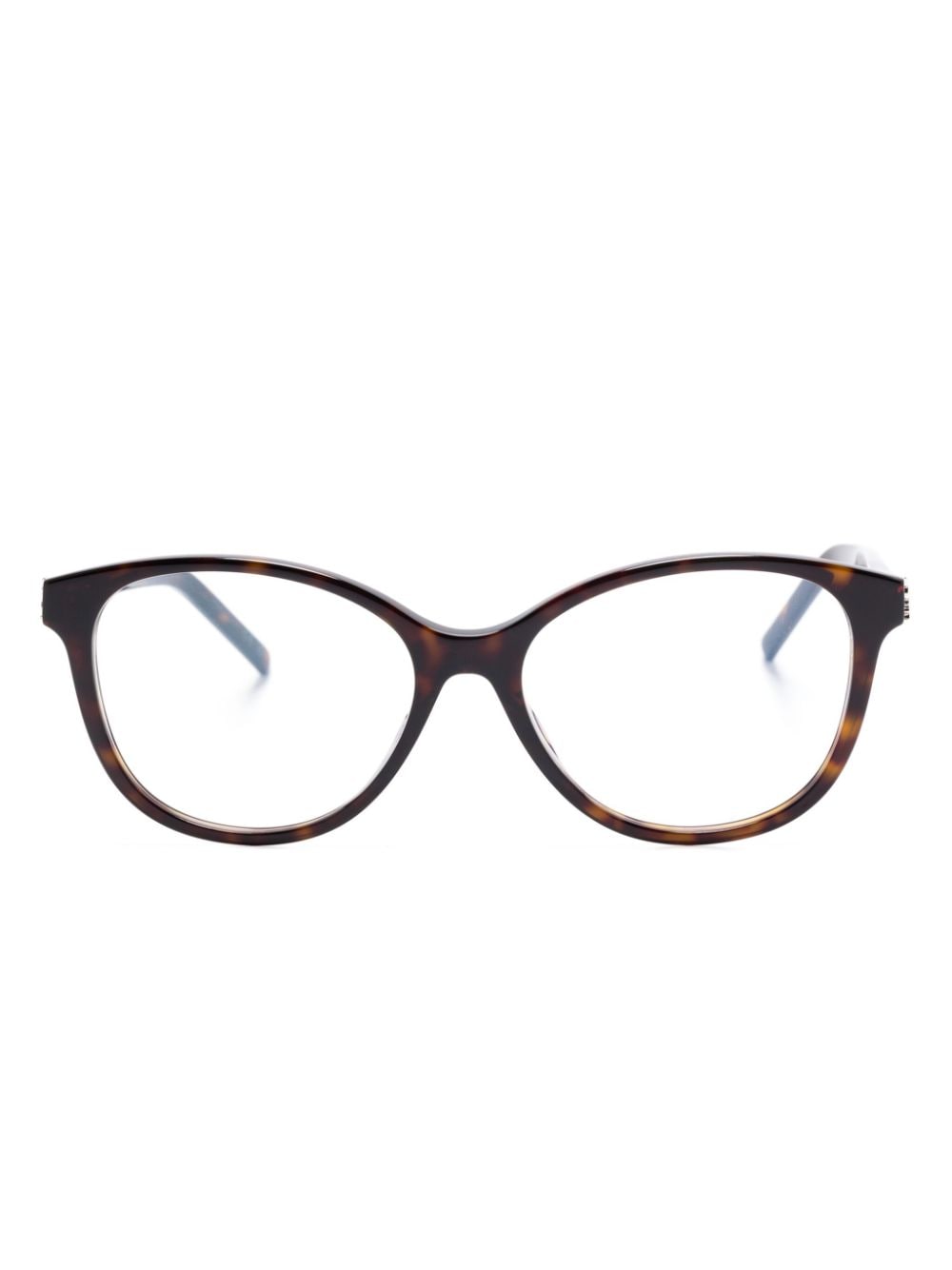 Saint Laurent Cat Eye-frame Glasses In Brown