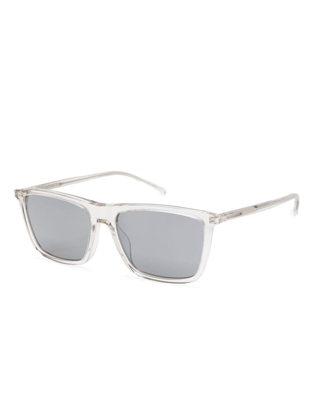 Saint Laurent Eyewear Zonnebril met doorzichtig montuur - Beige