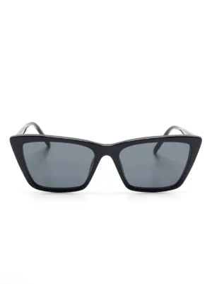 サンローラン SLM94 キャットアイ サングラス レディース ロゴ 黒 Saint Laurent YSLロゴ キャットアイ サングラス 関税送料込