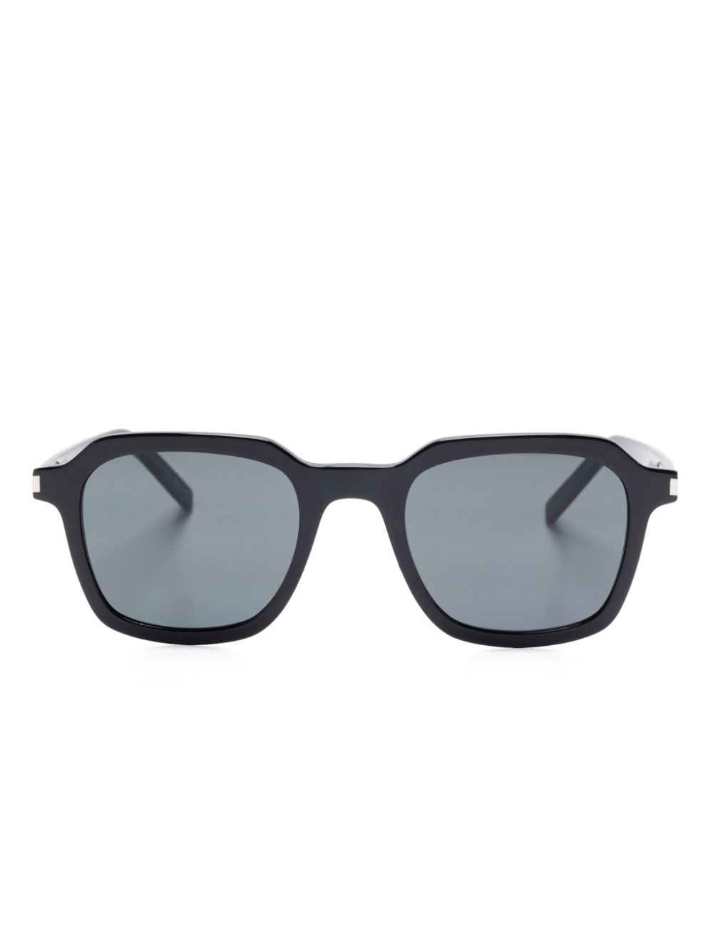 Saint Laurent Eyewear Zonnebril met vierkant montuur Zwart