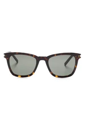 Saint Laurent Eyewear SL M140 サングラス | ブラウン | FARFETCH JP