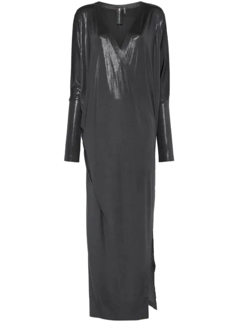 Norma Kamali wrap dolman-sleeve gown