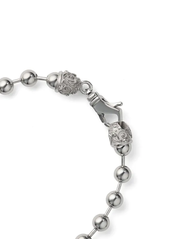 emanuele bicocchi シルバーブレスレット SMALL LOGO CHAIN BRACELET