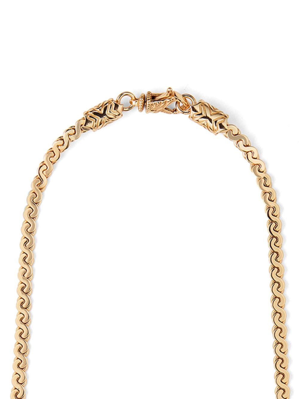 Shop Emanuele Bicocchi Gold-plated Infinity-loop Necklace