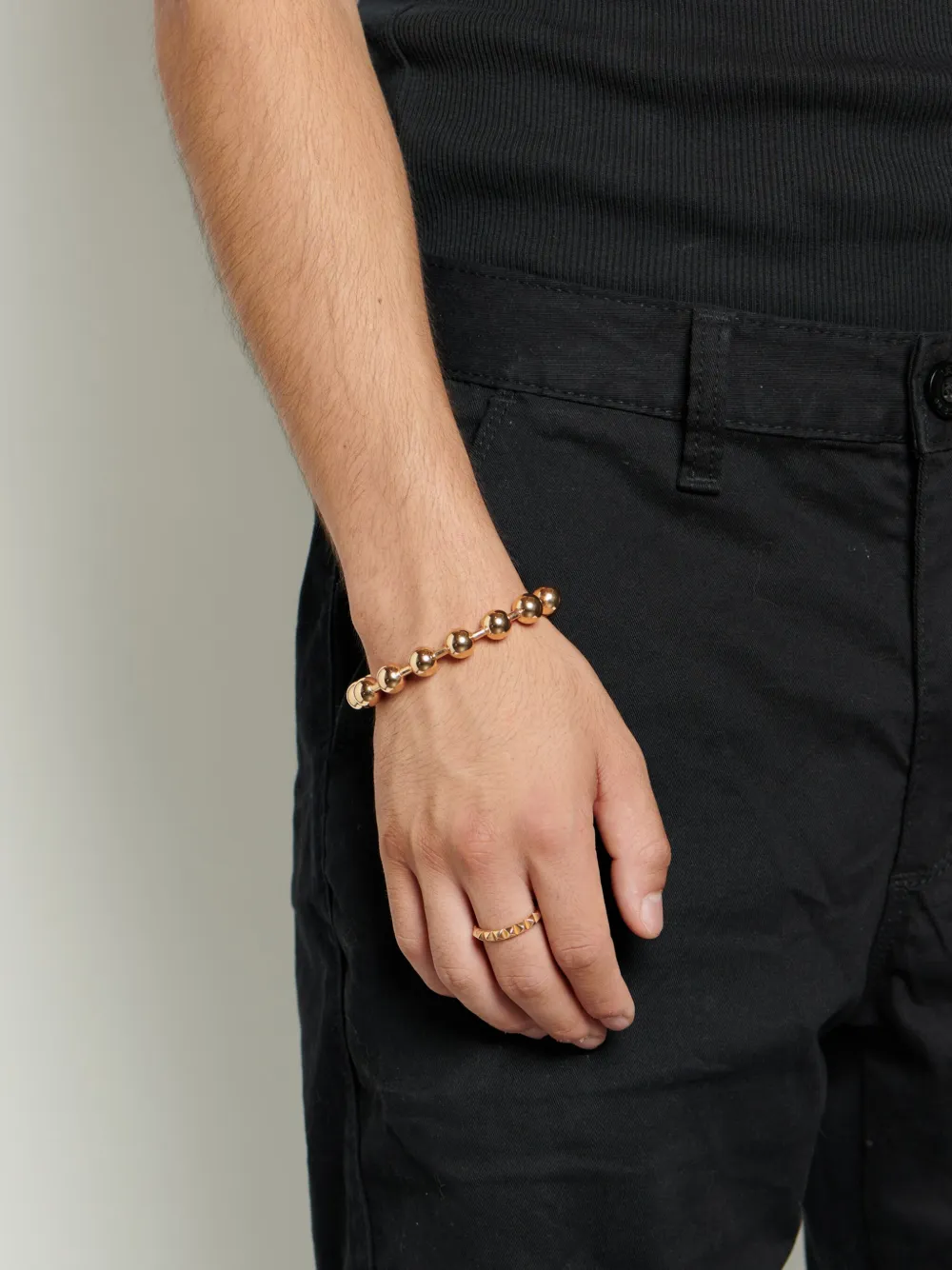 Emanuele Bicocchi Bead-chain Bracelet In 金色