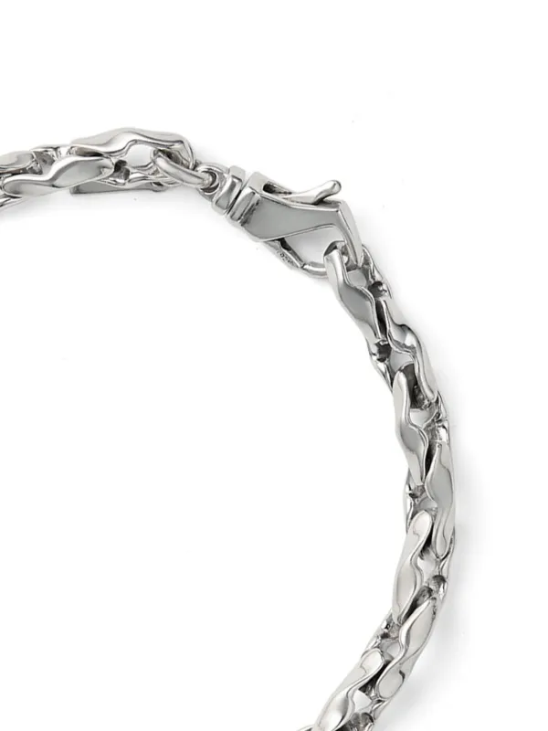 Emanuele Bicocchi Hammered Finish Bracelet | Silver | FARFETCH