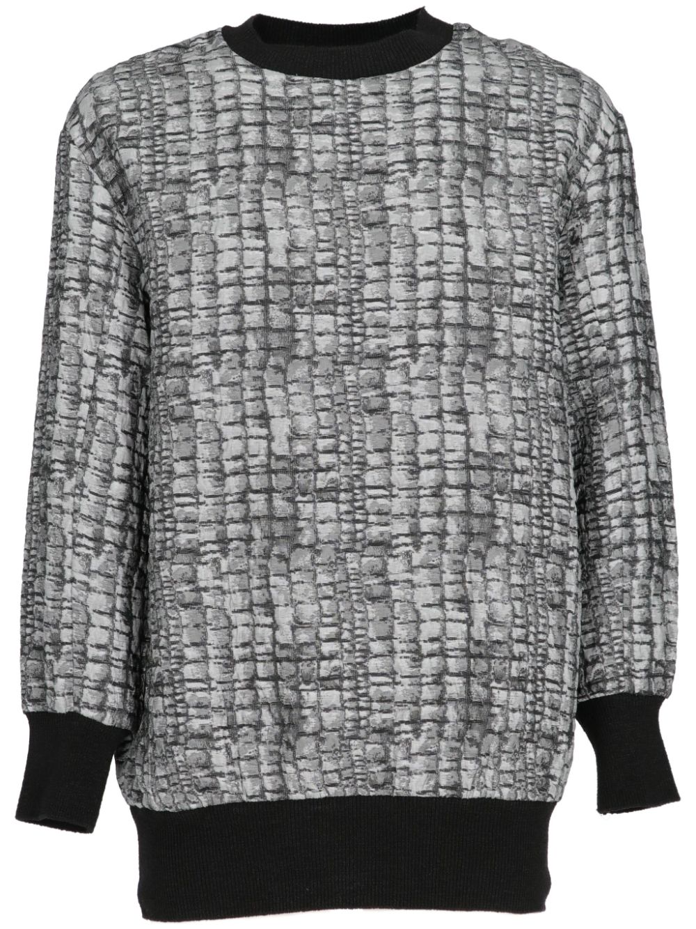 2014-2015 snakeskin-print sweater