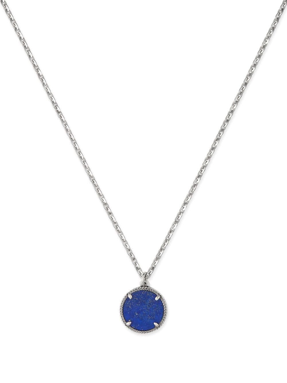 Shop Emanuele Bicocchi Lapis Lazuli Pendant Neckalce In Silver