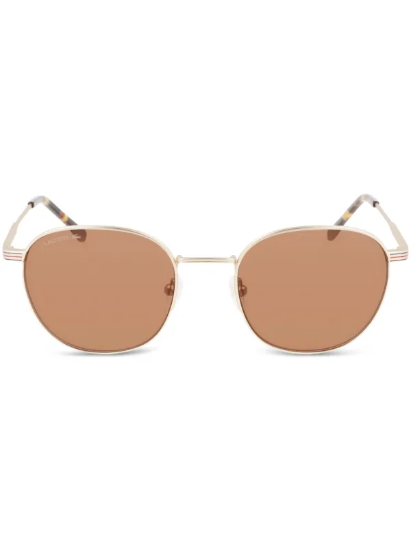 Lacoste Metal Line Sunglasses Gold FARFETCH IN