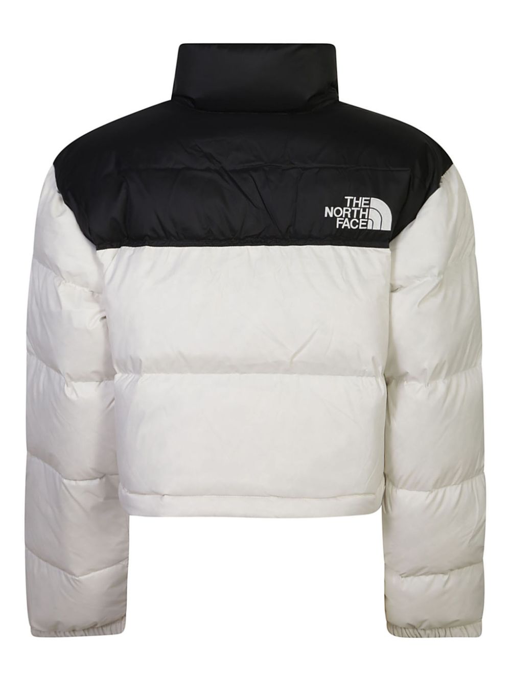 The North Face Donsjack met geborduurde patch - Wit