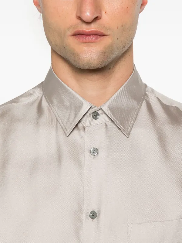 Giorgio Armani Silk Shirt | Silver | FARFETCH