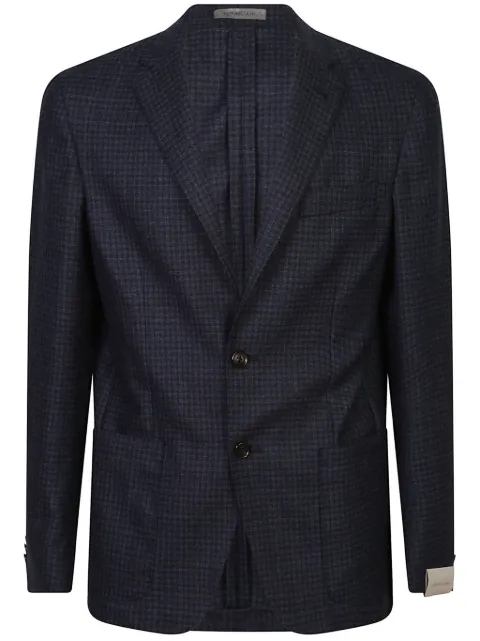 Corneliani checked wool blazer
