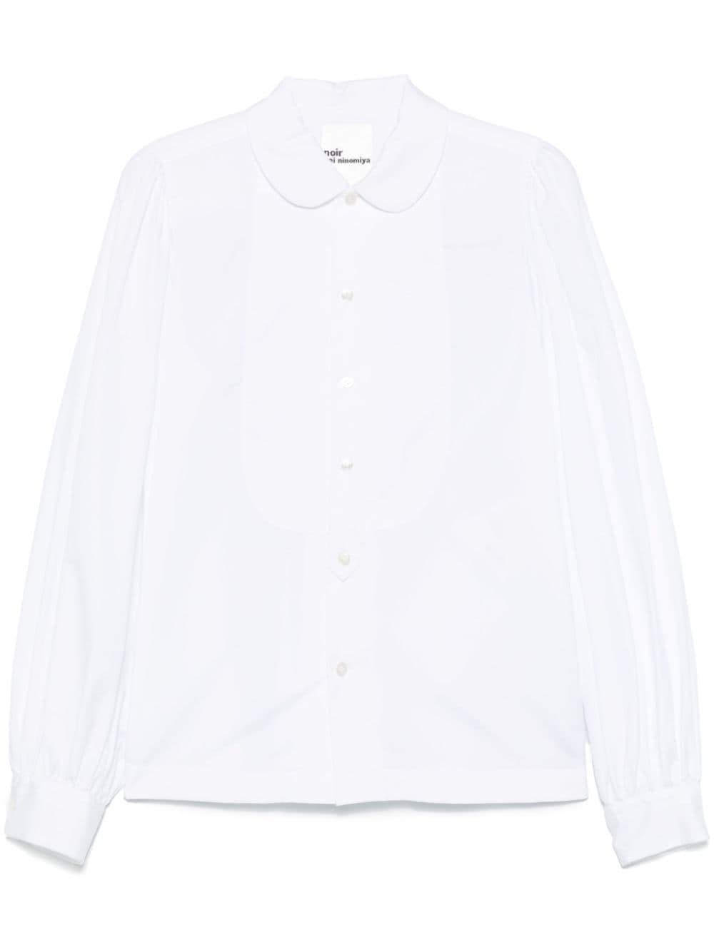 Shop Noir Kei Ninomiya Peter Pan-collar Shirt In White