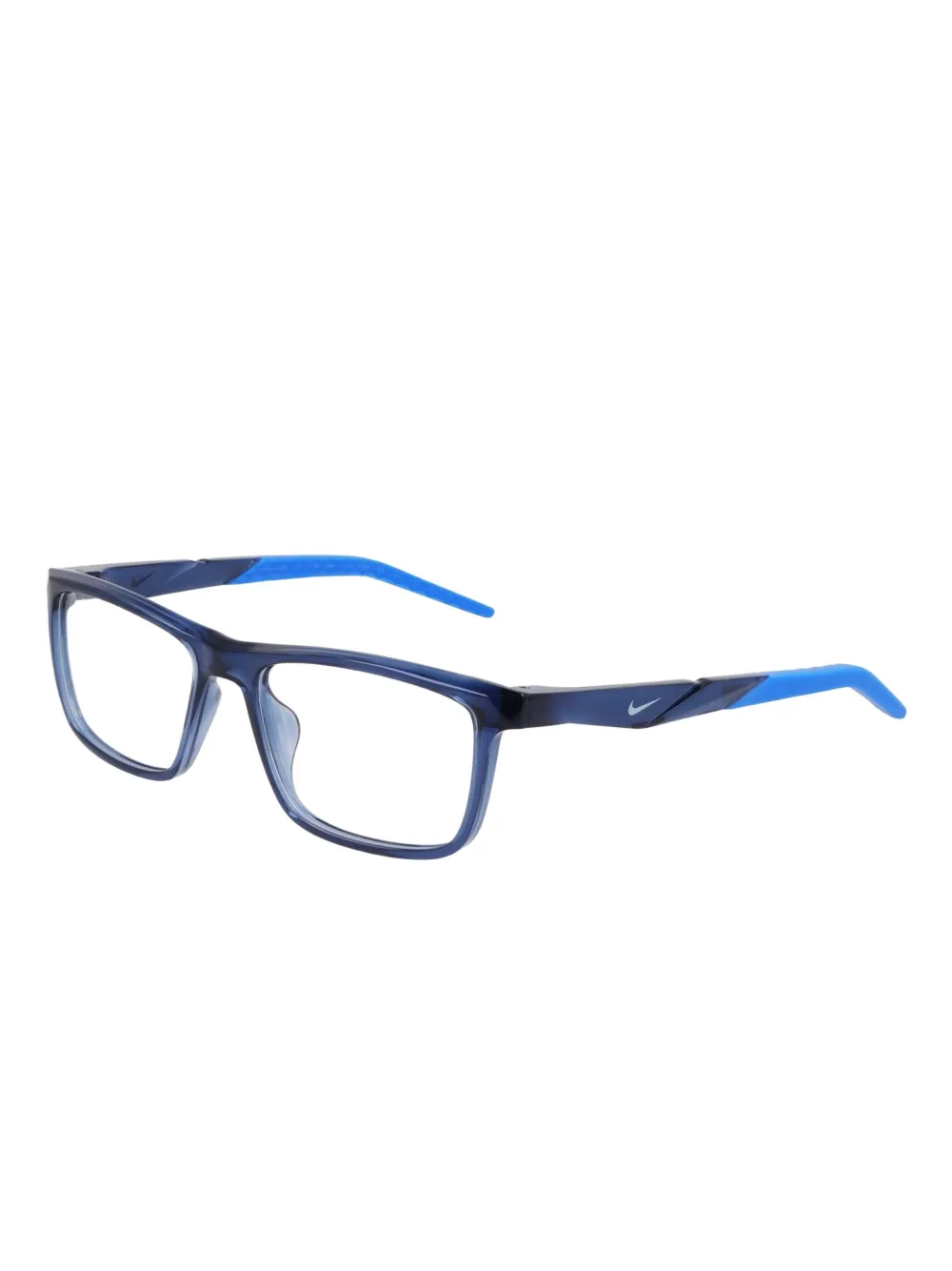 Nike Bril met rechthoekig montuur Blauw