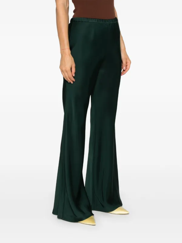 パンツ ZIMMERMANN Eden Slouch Flare Pant In Illustration Green ZIMMERMANN Eden Trousers | Green | FARFETCH UK