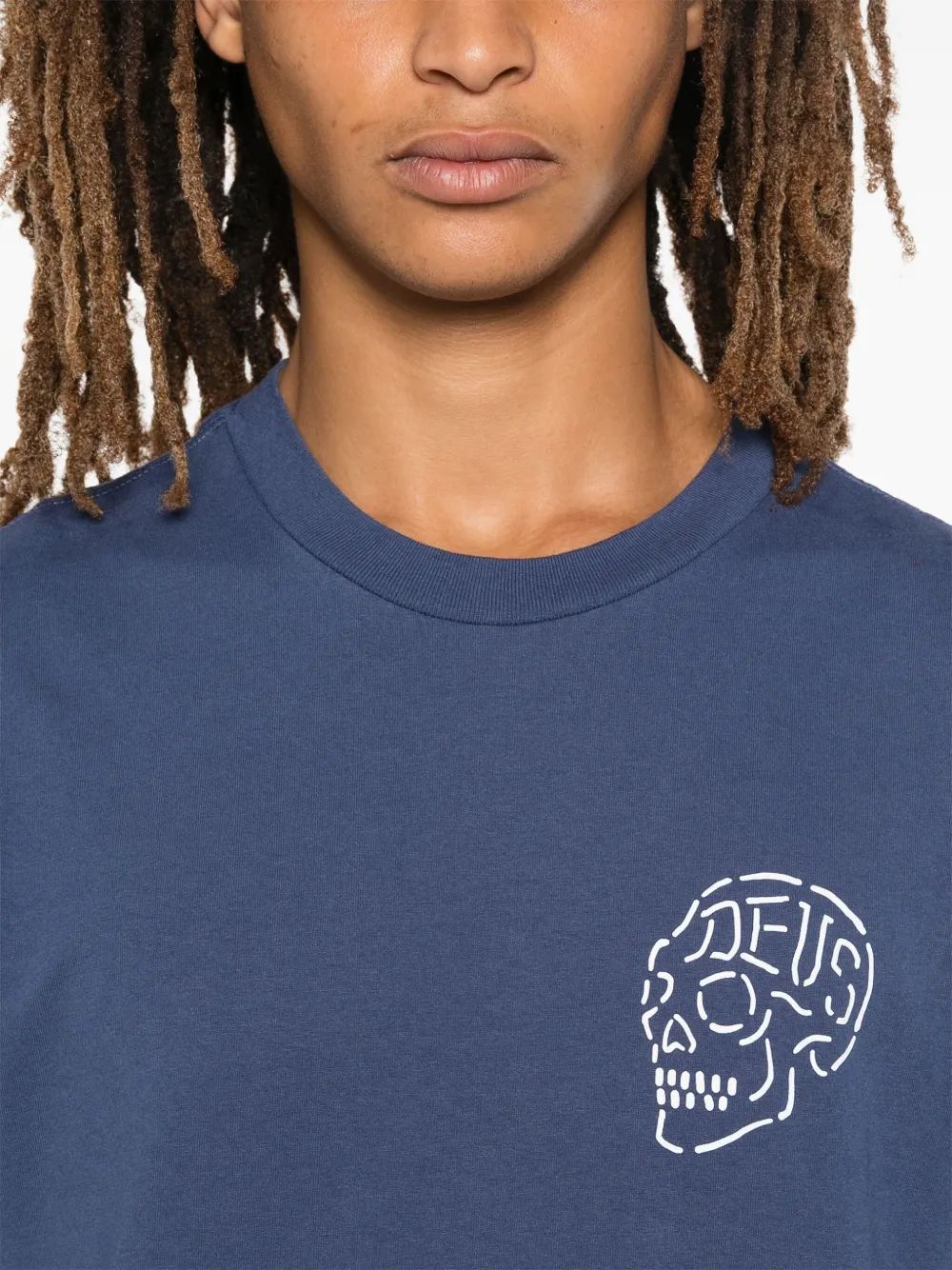 Deus Ex Machina Venice Skull T-shirt Blauw