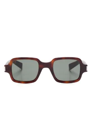 Saint Laurent Eyewear トータスシェル サングラス | ブラック