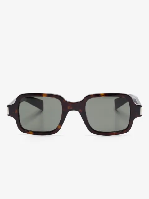 Saint Laurent Eyewear lunettes de soleil à effet écailles de tortue