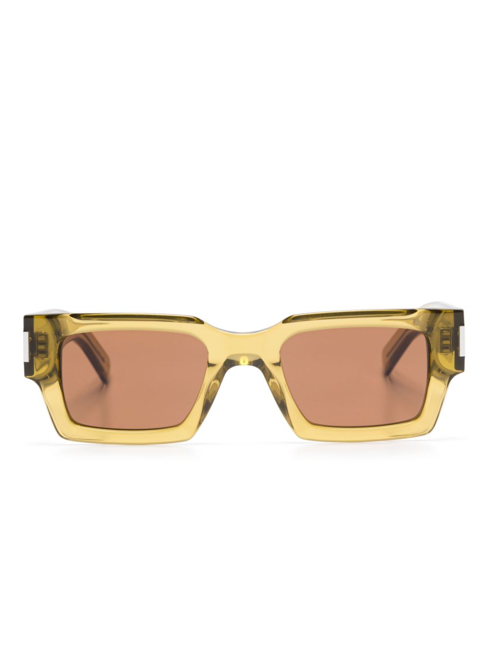 transparent-frame sunglasses