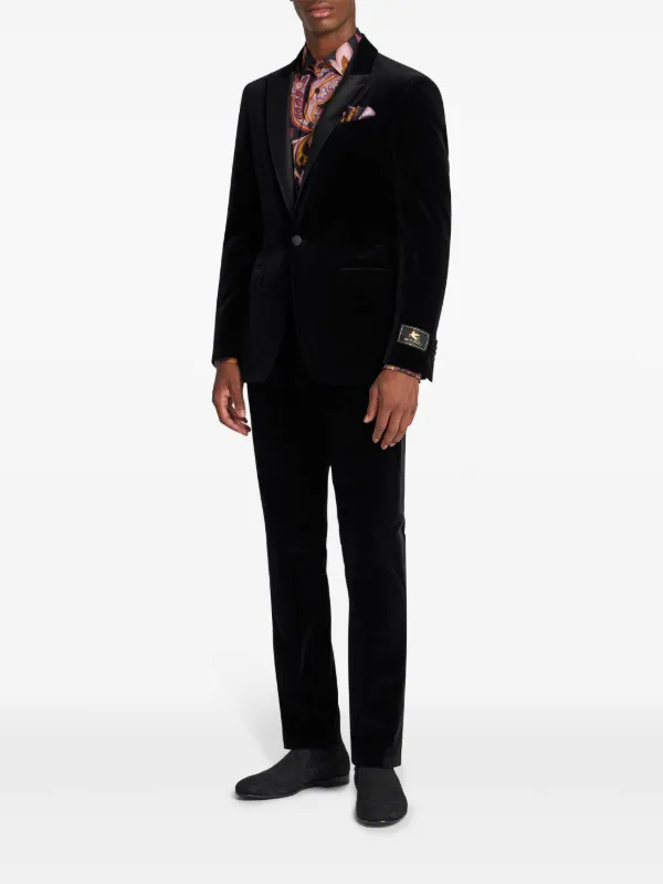 ETRO エトロ　スラックス　ドレスパンツ　ストレッチ素材 ETRO ストレッチパンツ | ブラック | FARFETCH JP