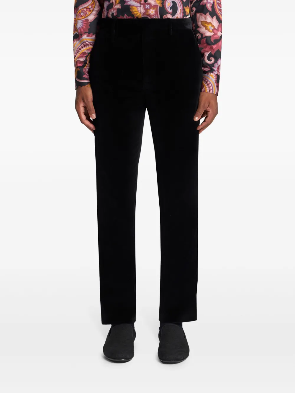 ETRO Stretch katoenen broek Zwart