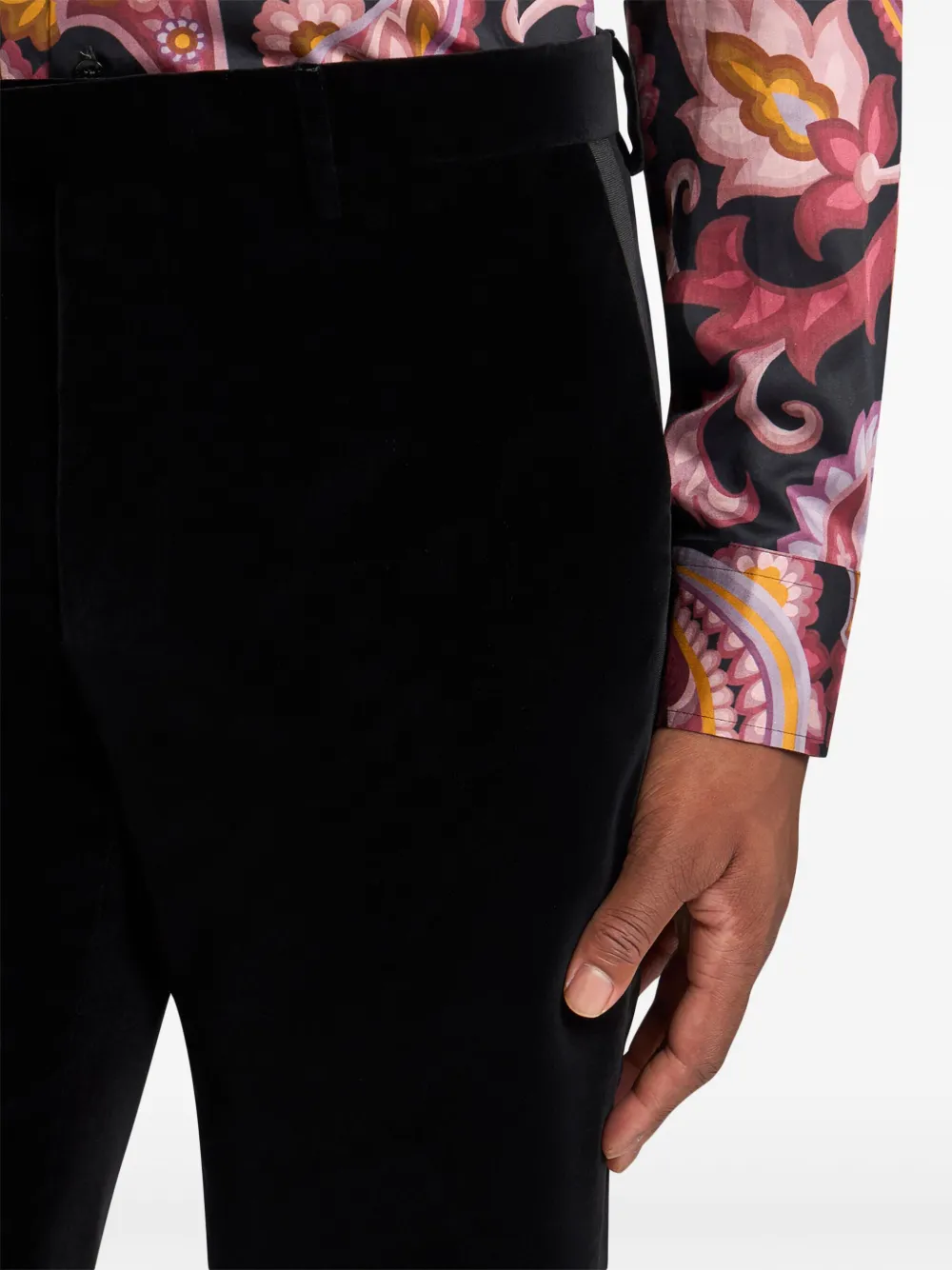 ETRO Stretch katoenen broek Zwart