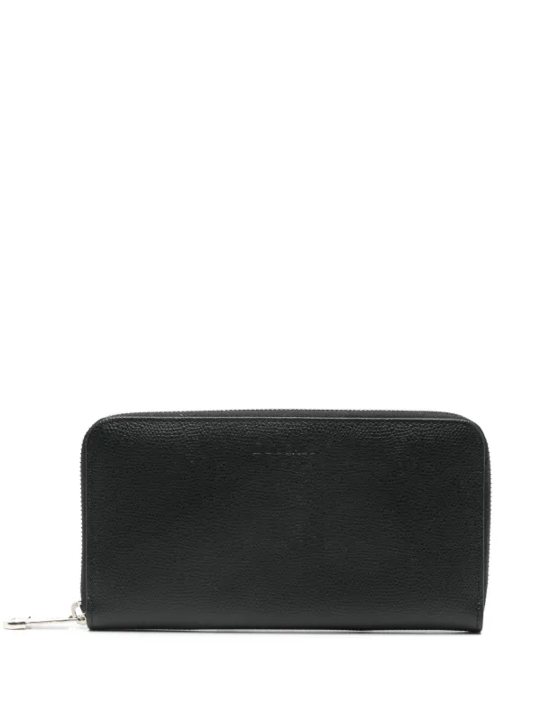 Doucal's Leather Continental Wallet in Black