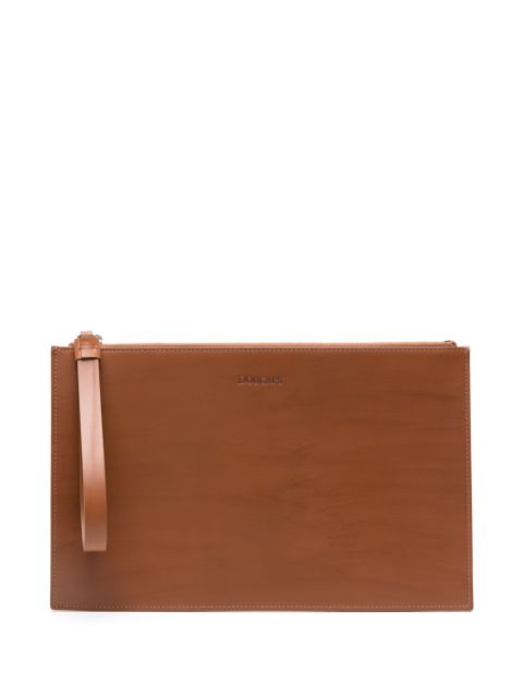 Doucal's leather clutch bag