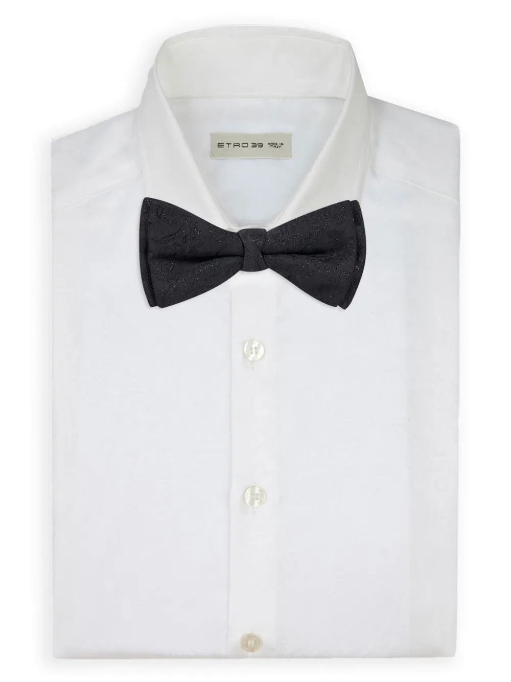 ETRO Vlinderdas met jacquard Zwart