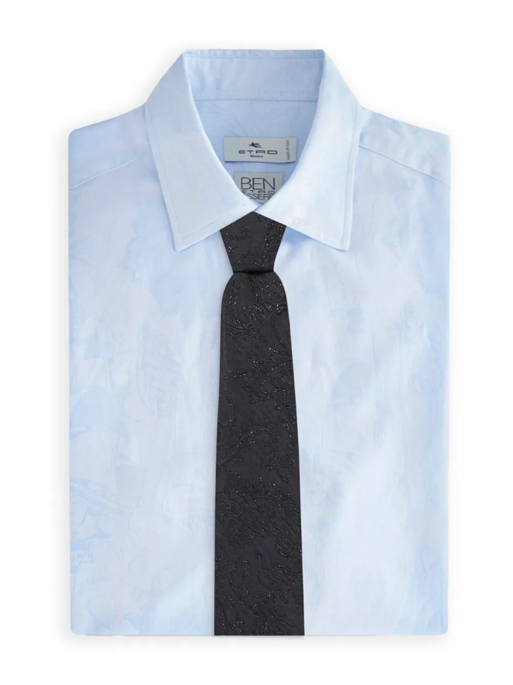 ETRO Stropdas met bloemen paisley-jacquard Zwart