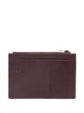 Doucal's leather card holder - Red