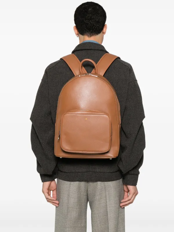 Doucal s Palmellato leather Backpack Brown FARFETCH IE