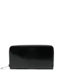 Doucal's leather continental wallet - Black