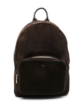 Mens suede backpack sale