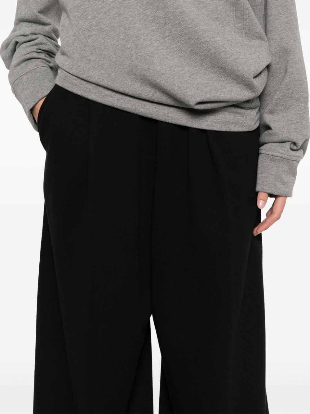 Shop Amazuìn Oxani Palazzo Pants In Black