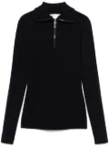 Victoria Beckham half-zip high-neck sweater - Blue