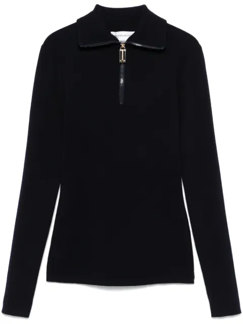 Victoria Beckham half-zip high-neck sweater